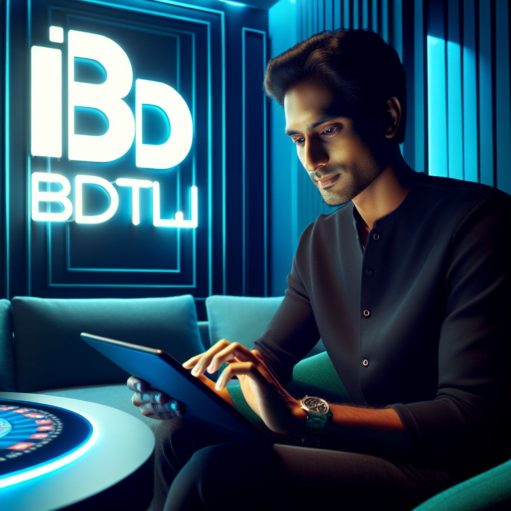 Focused player in Bangladesh viewing live casino action on BDTJL