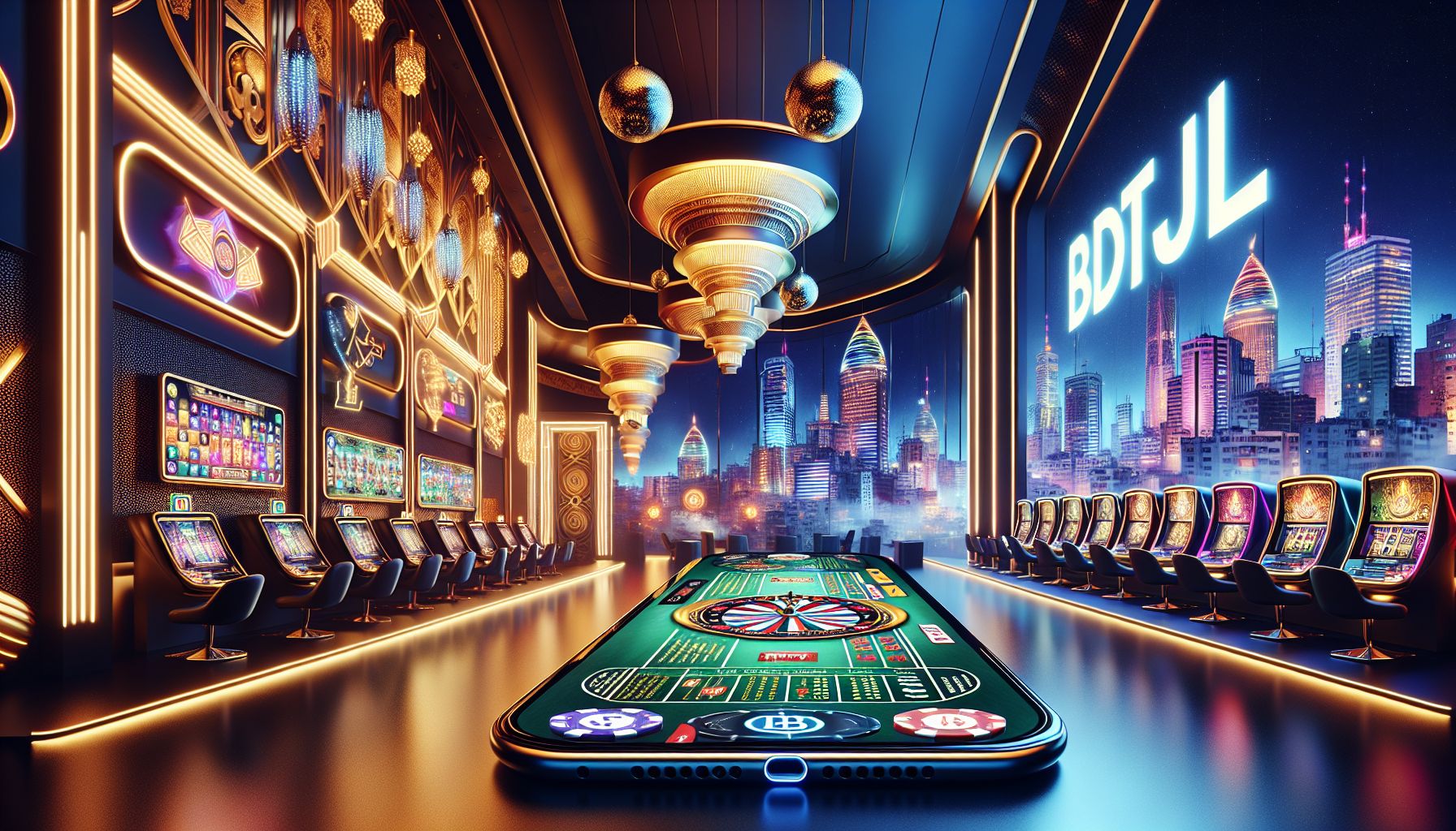Bangladesh player using a mobile device to access BDTJL casino games with live tables on screen
